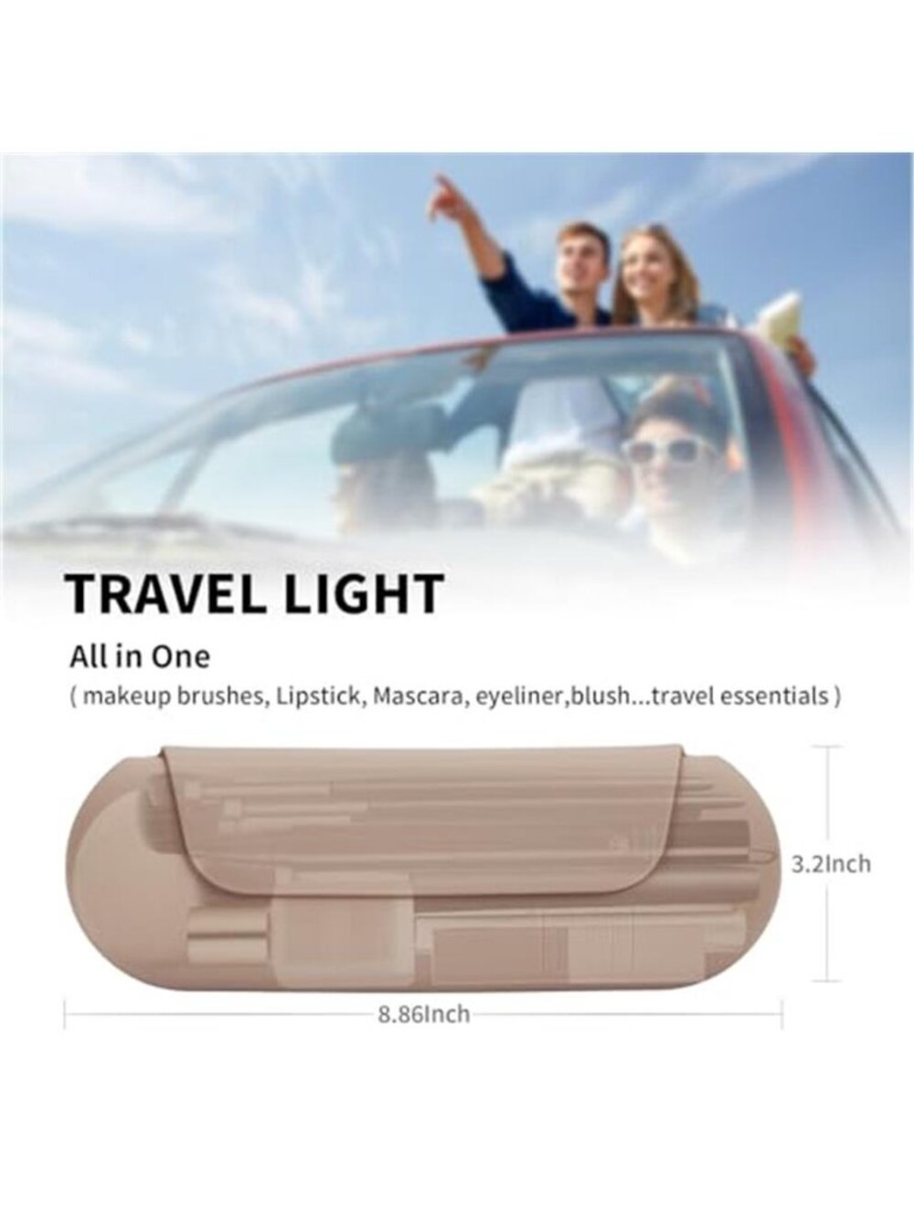 Silicone Makeup Brush Holder Travel Cosmetic Bag:Soft Portable Cosmetic Face - Picture 6 of 6